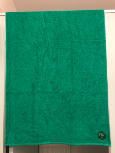 Towel with logo